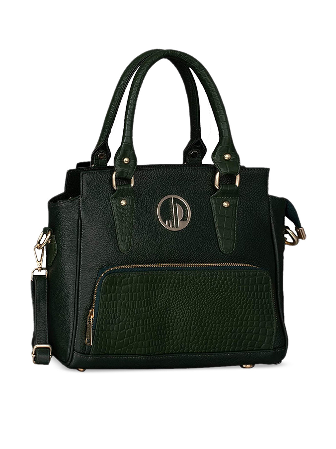 

HiLEDER Leather Structured Handheld Bag, Green