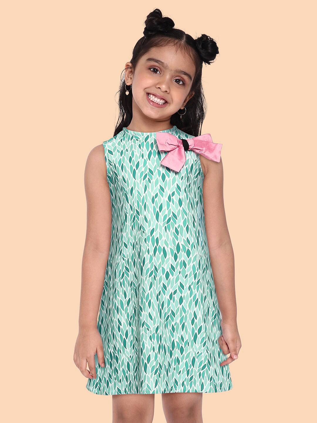

K&U Green Printed Dress