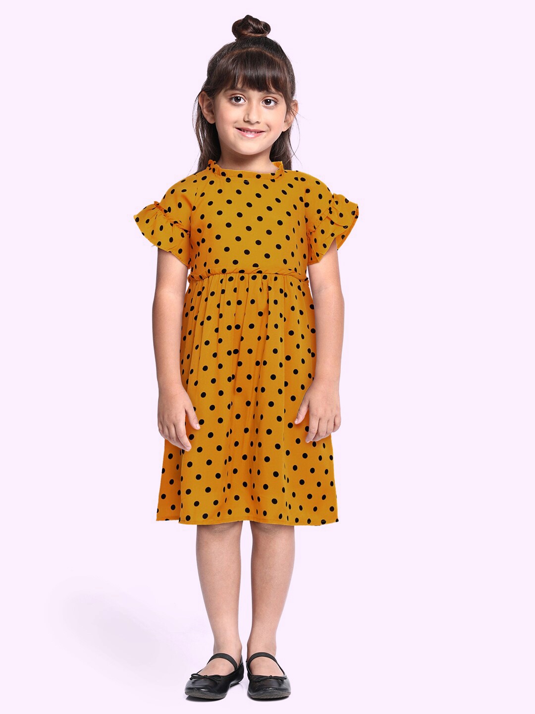 

K&U Yellow Crepe Dress