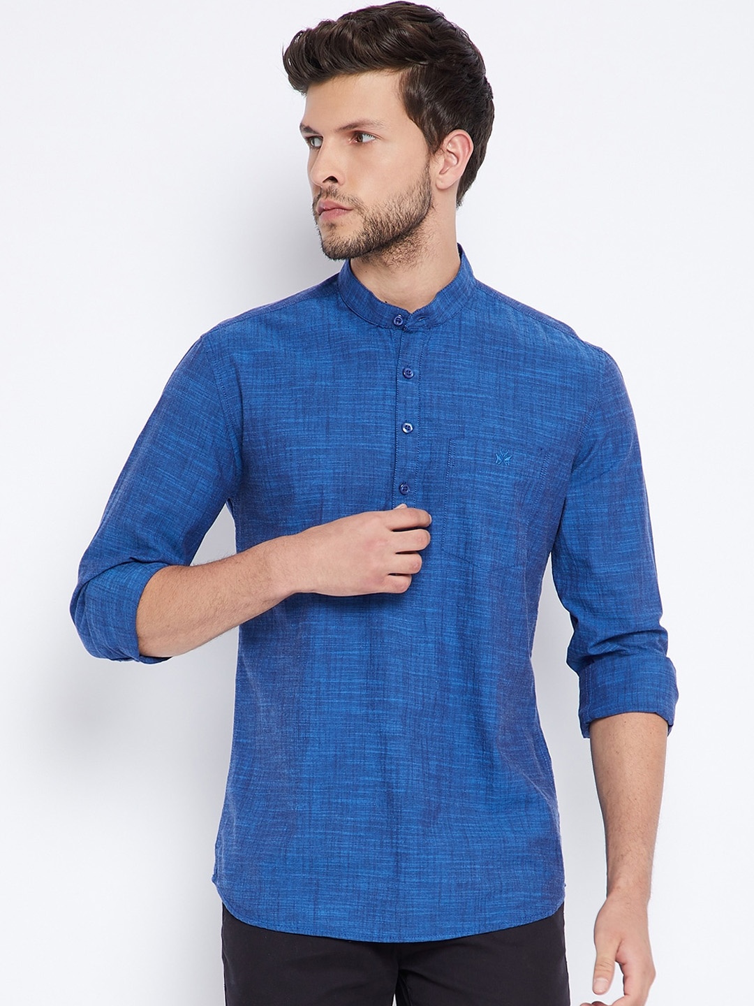 

Crimsoune Club Men Blue Cotton Kurta