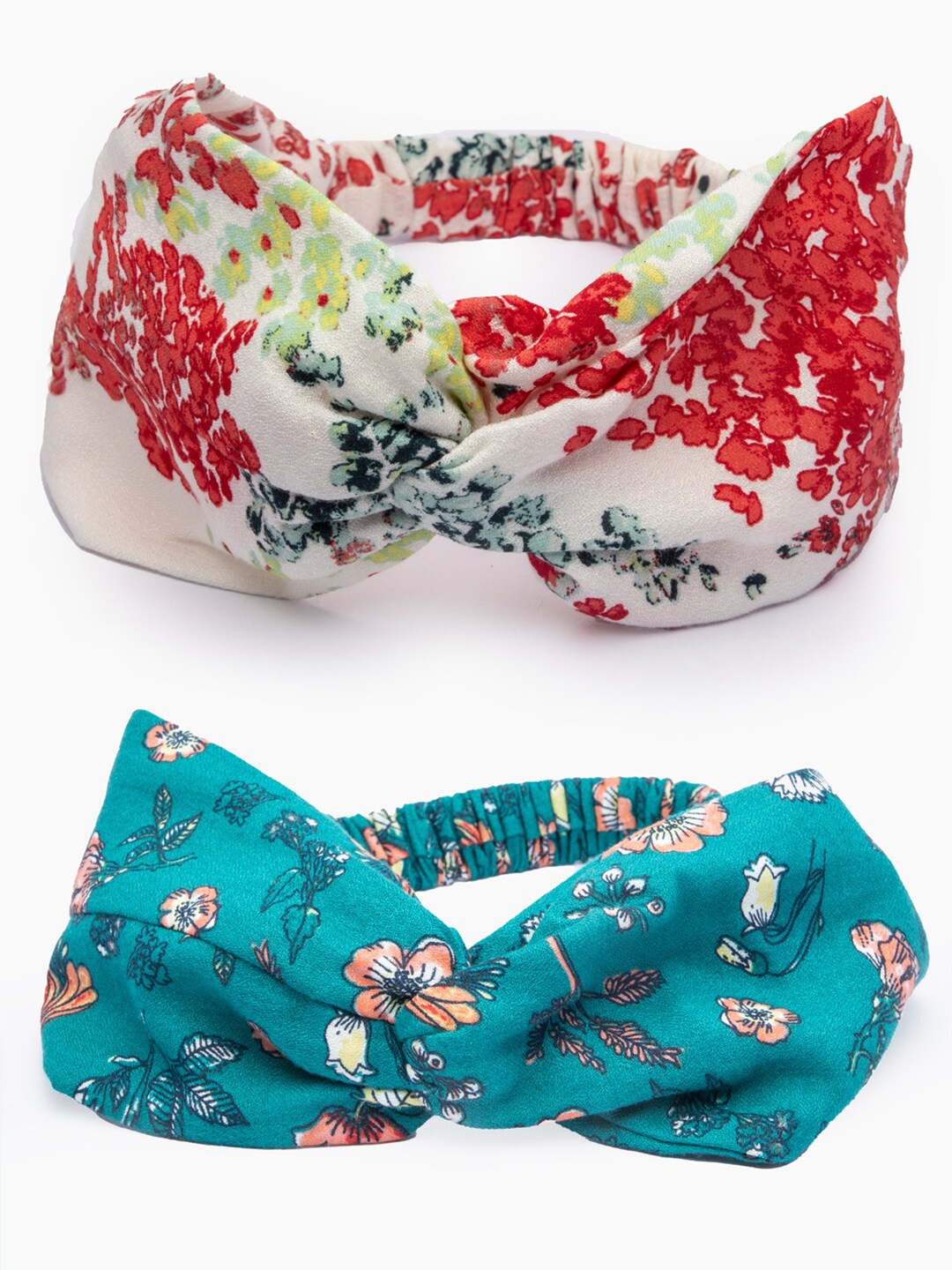 

DEEBACO Women Multicolor Floral Hairband Combo Hairband (Set Of 2), Blue
