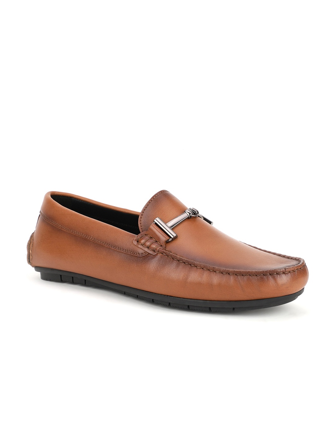 

Blackberrys Men Tan Leather Driving Shoes