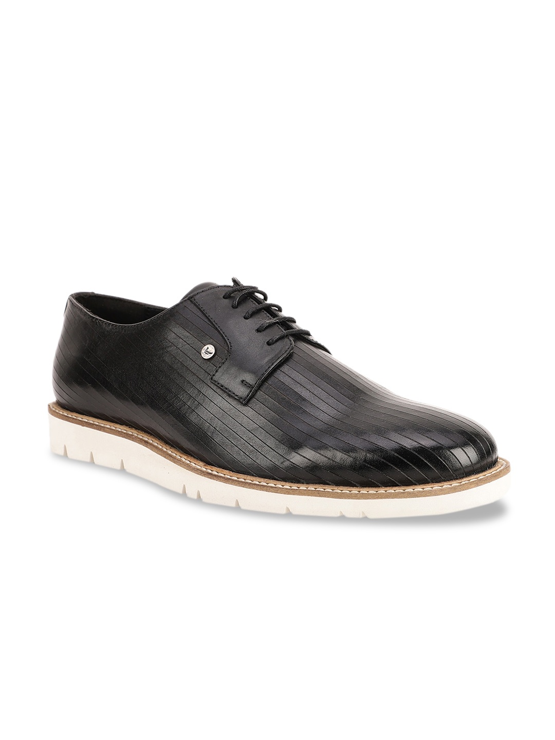 

Blackberrys Men Black Leather Derbys