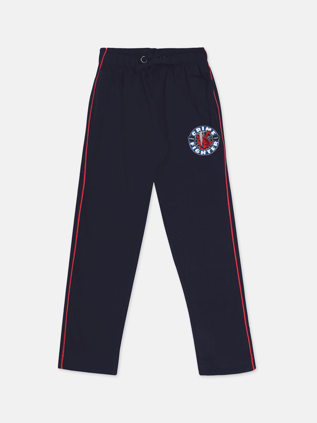 

Kids Ville Boys Navy Blue Pure Cotton Spiderman Printed Lounge Pants