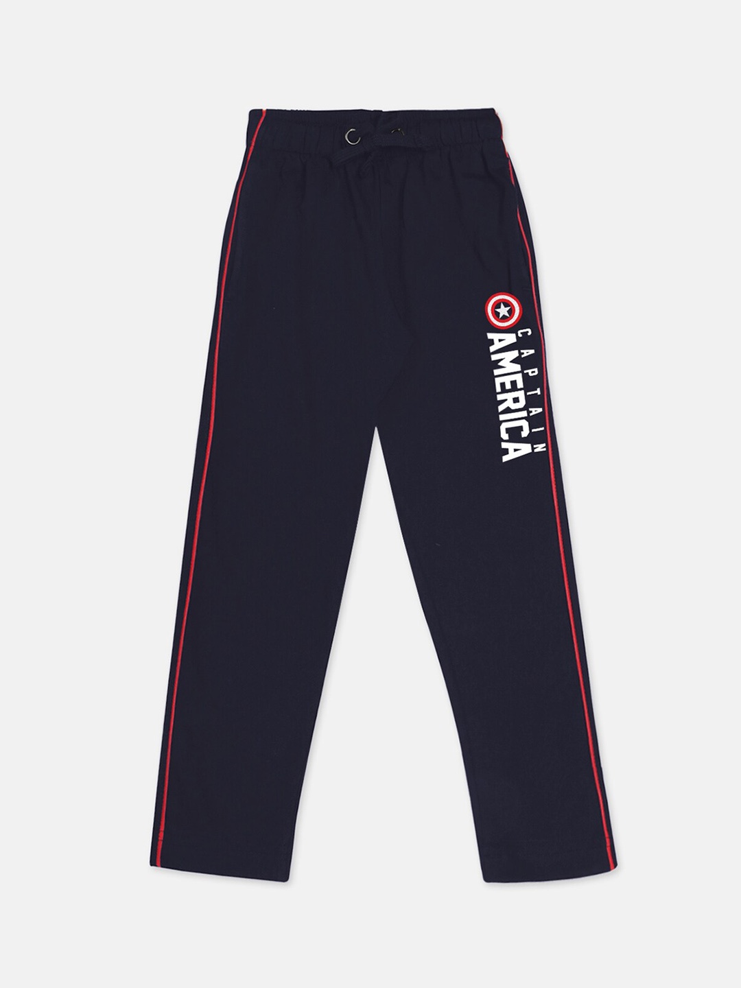 

Kids Ville Boys Navy Blue Captain America Printed Pure Cotton Lounge Pants