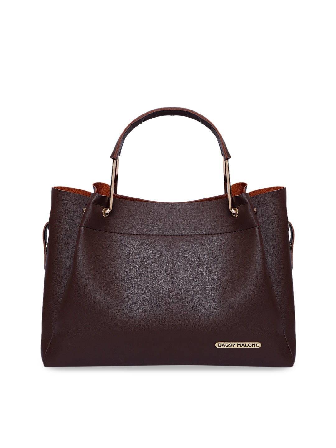 

Bagsy Malone Brown PU Structured Shoulder Bag