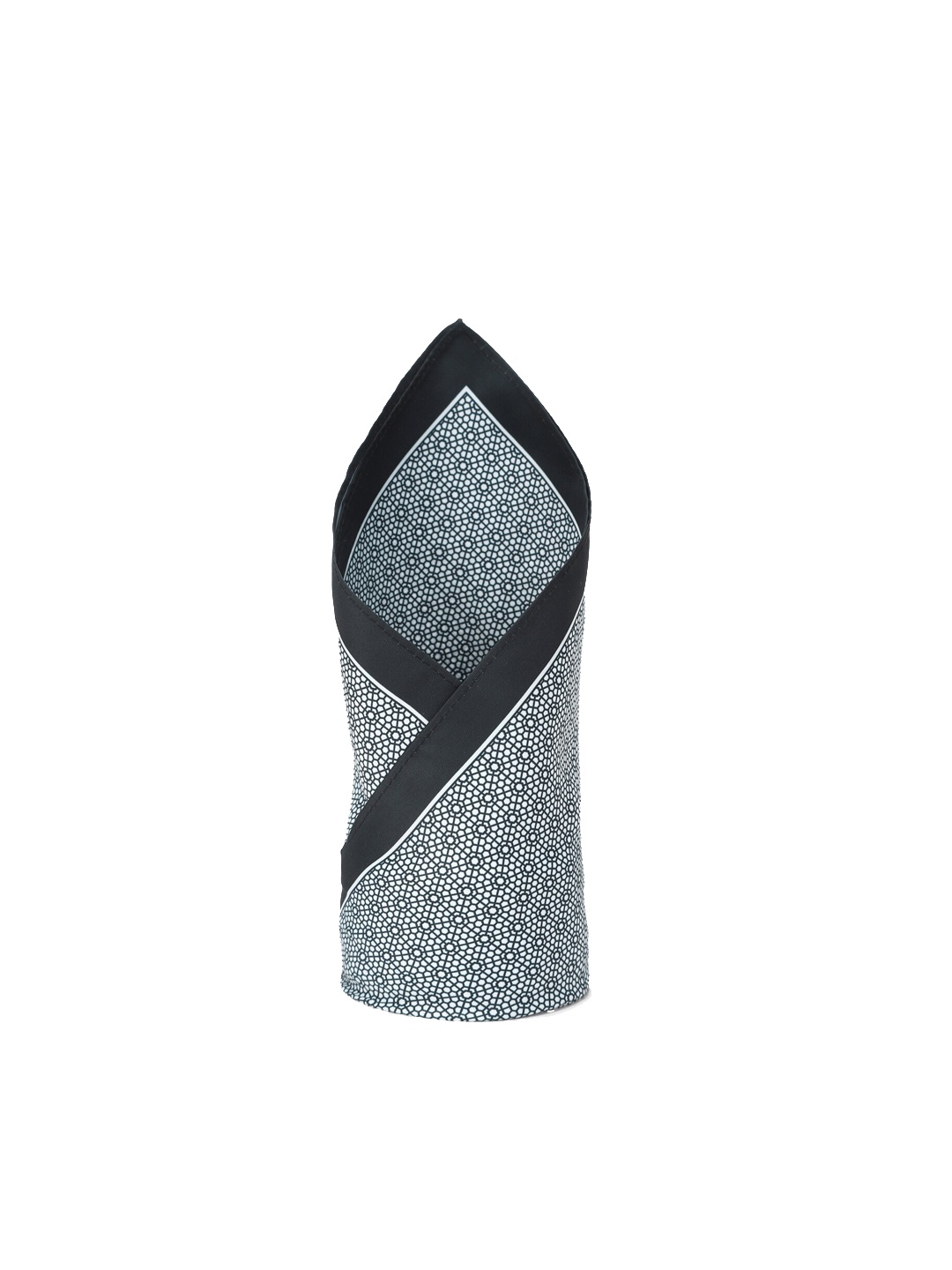 

Peter England Men Black & White Printed Pocket Square