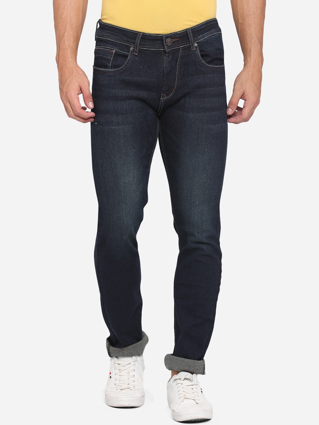 

Greenfibre Men Blue Straight Fit Light Fade Stretchable Jeans