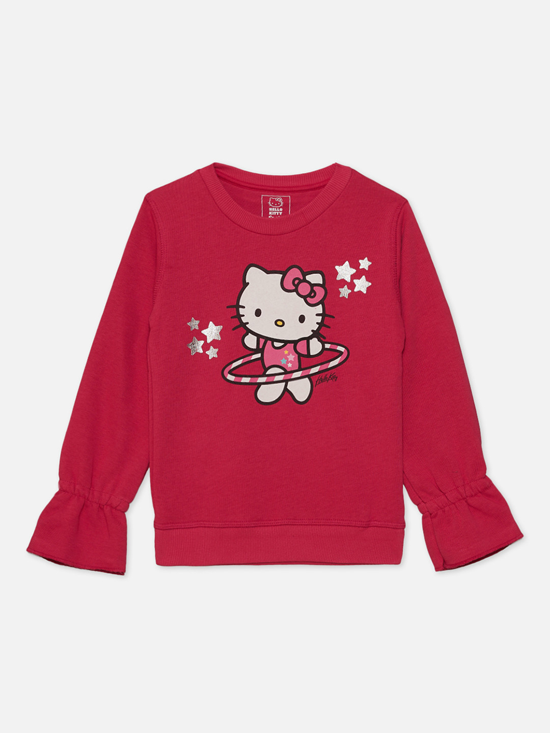 

Kids Ville Girls Pink Hello Kitty Printed Sweatshirt