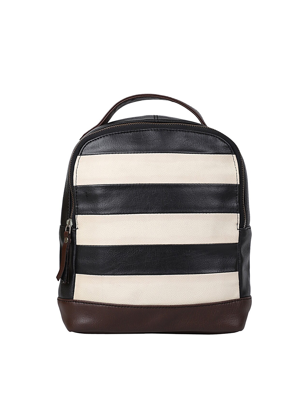 

Bagsy Malone Women Black & Beige Backpack