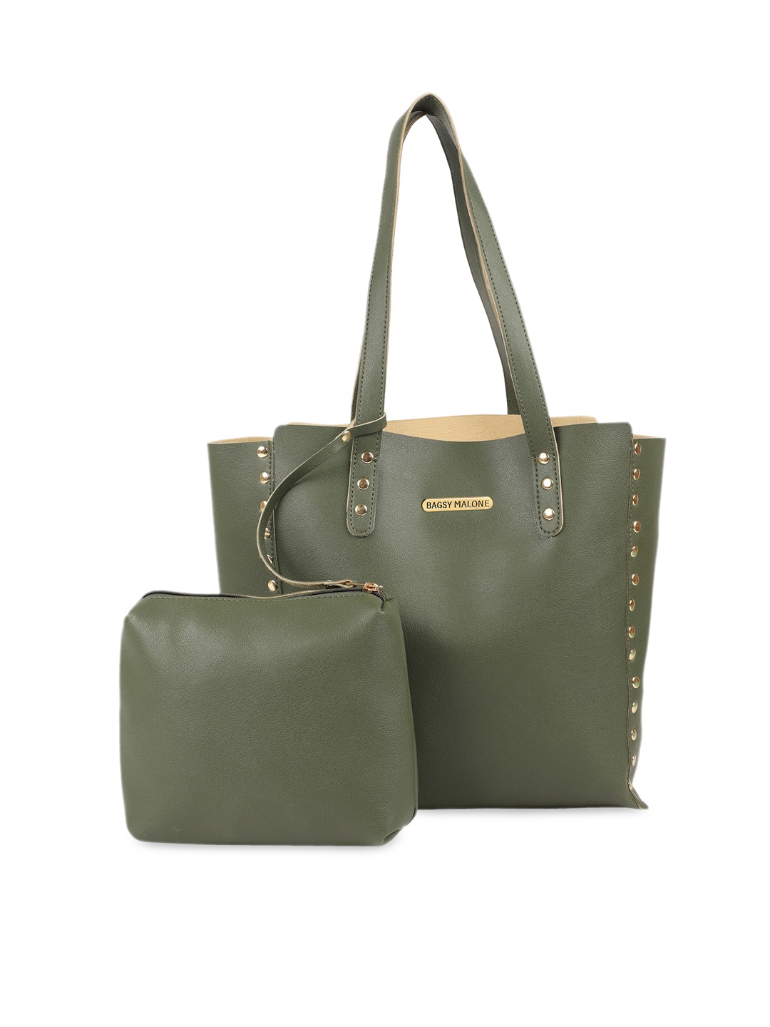 

Bagsy Malone Green PU Shopper Shoulder Bag