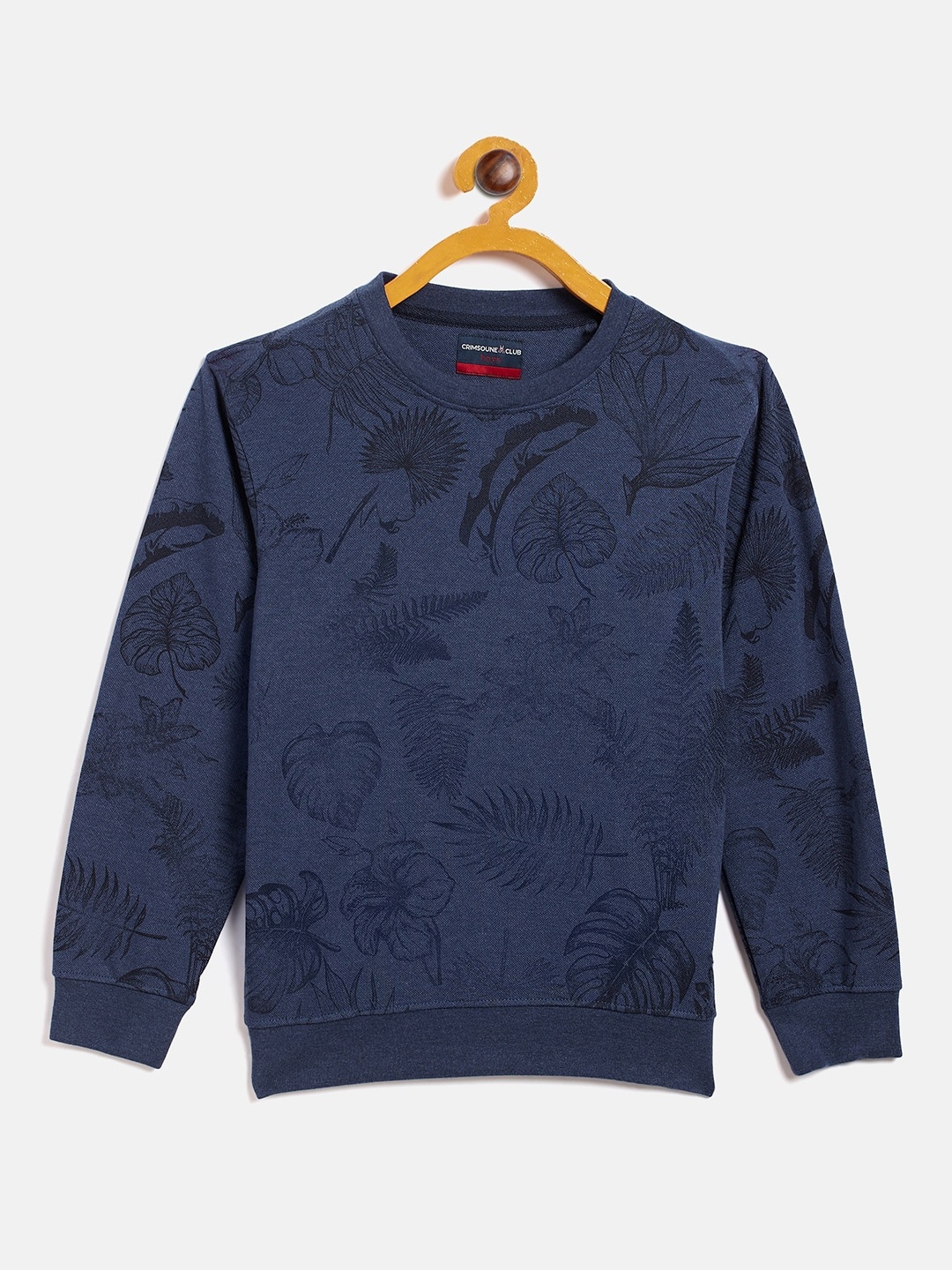 

Crimsoune Club Boys Navy Blue Printed Sweatshirt