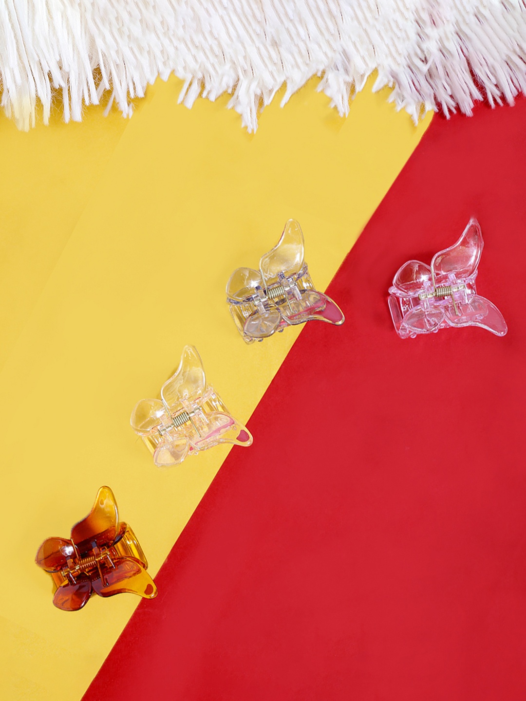 

Yellow Chimes Women Set of 4 Butterfly Claw Clips, Assorted