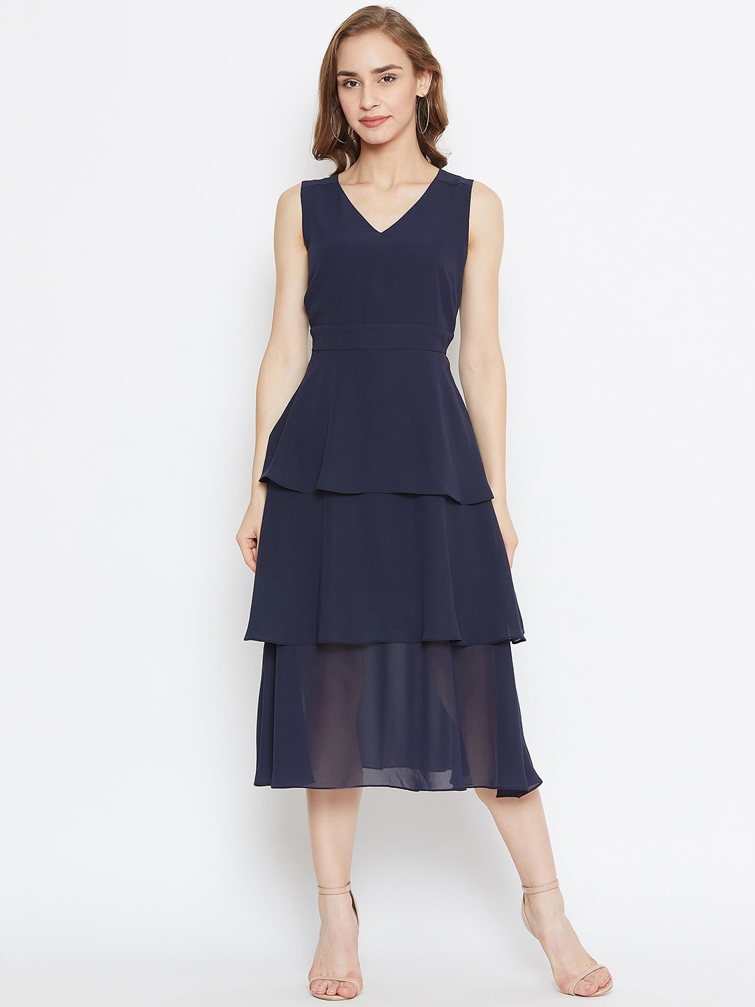 

Madame Navy Blue Midi Dress