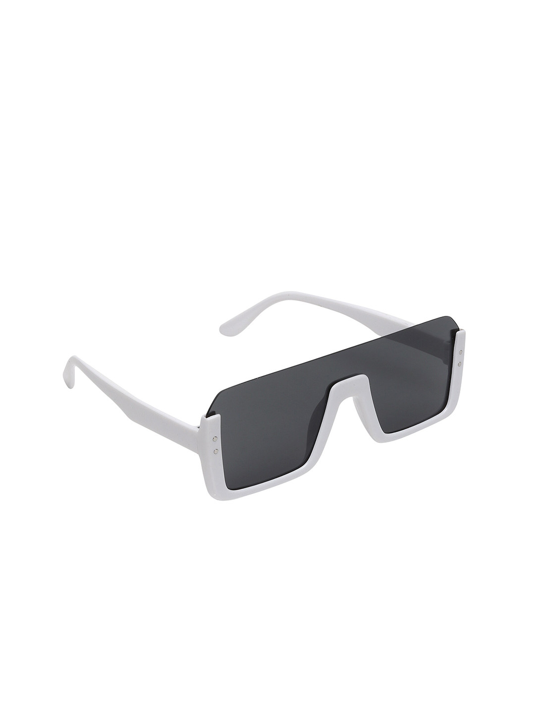 

CELEBRITY SUNGLASSES Unisex Grey Lens & White Square Sunglasses - CL-MF-Akshay-02