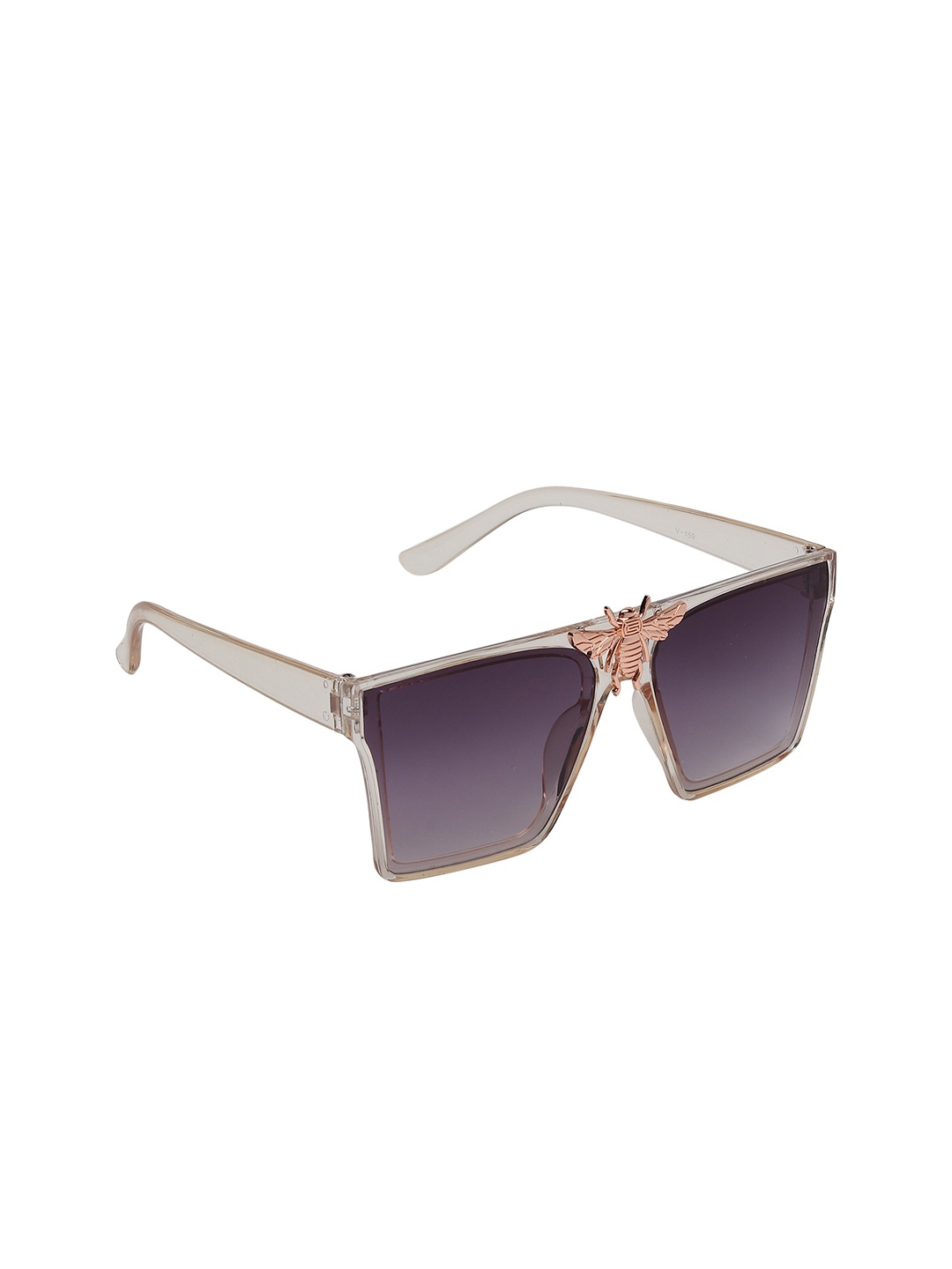 

CELEBRITY SUNGLASSES Unisex Grey Lens & Brown Rectangle Sunglasses CL-IF-Nora-S-11