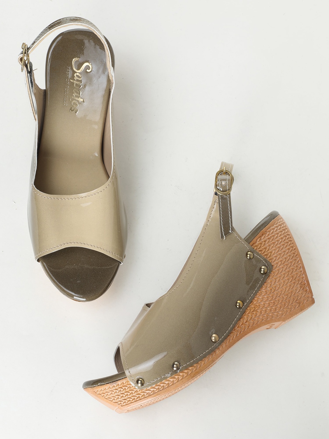 

SAPATOS Green Wedge Peep Toes