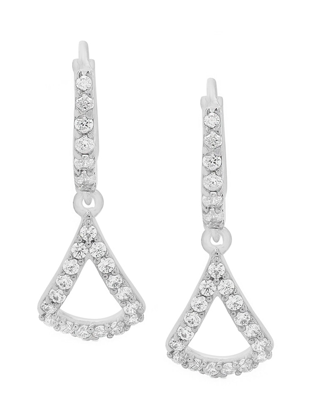 

LA SOULA White Classic Drop Earrings