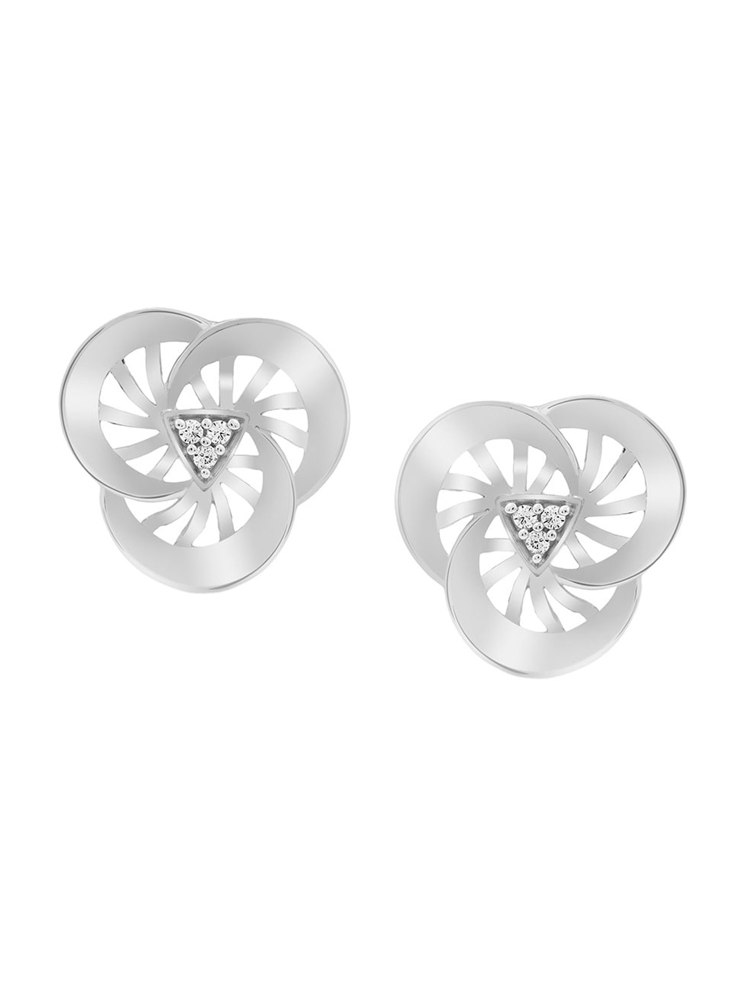 

LA SOULA White Classic Studs Earrings