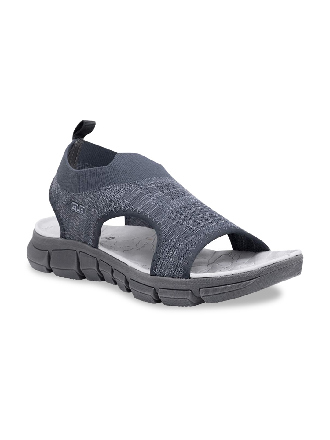 

Columbus Men Grey Self Design Knitcool Sports Sandals