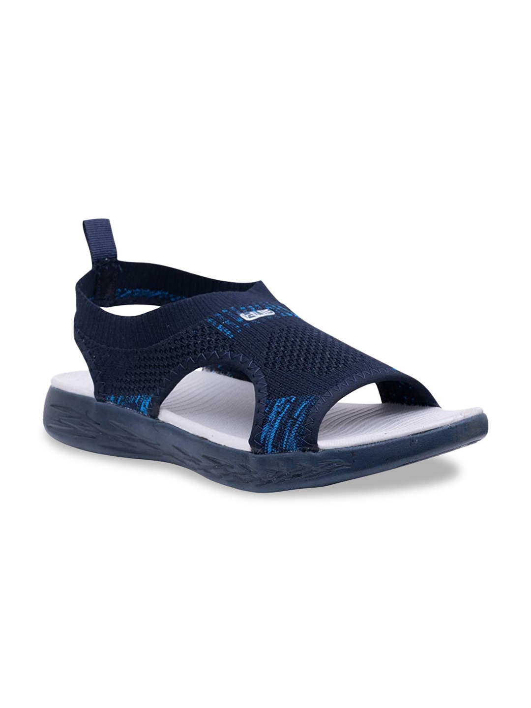 

Columbus Men Navy Blue Self Design Knitcool Sports Sandals