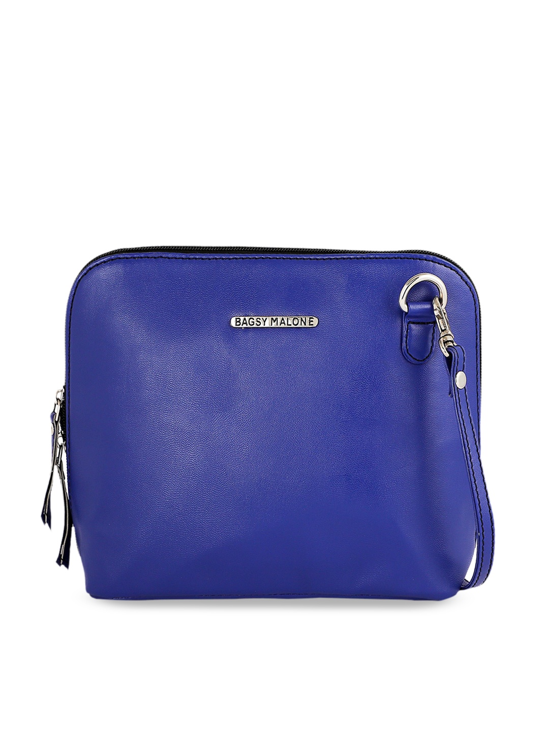 

Bagsy Malone Blue PU Structured Sling Bag