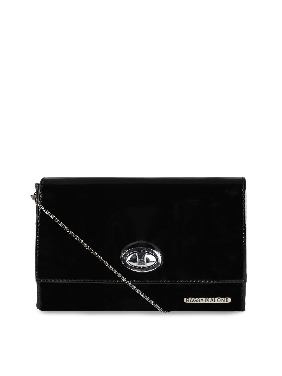 

Bagsy Malone Black PU Structured Sling Bag