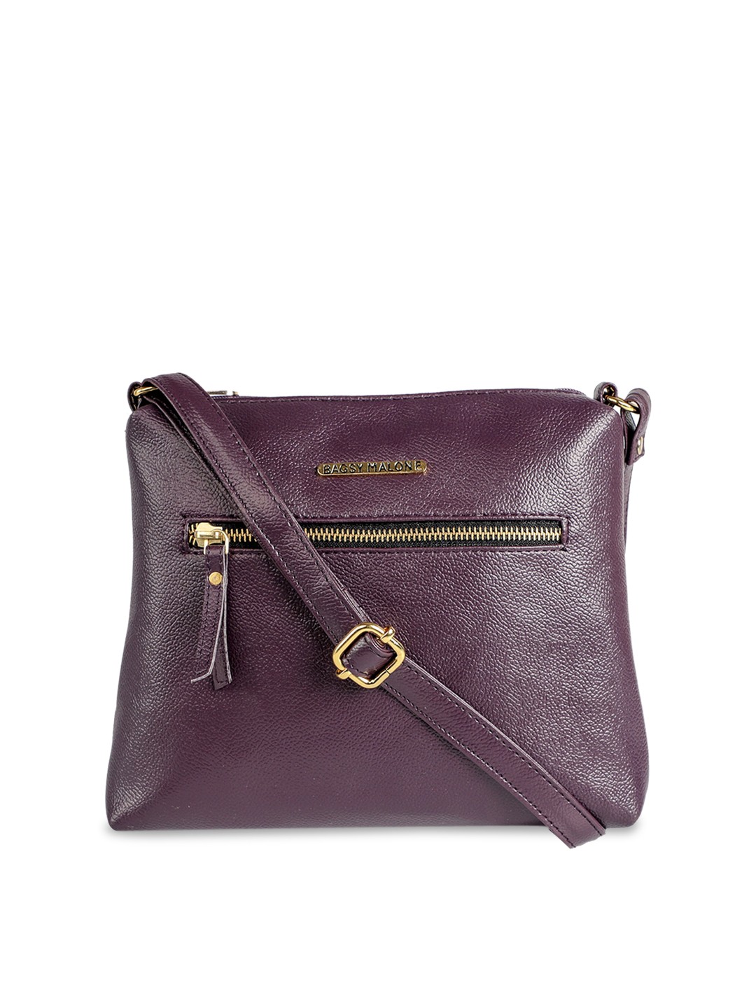 

Bagsy Malone Purple Textured Structured Sling Bag