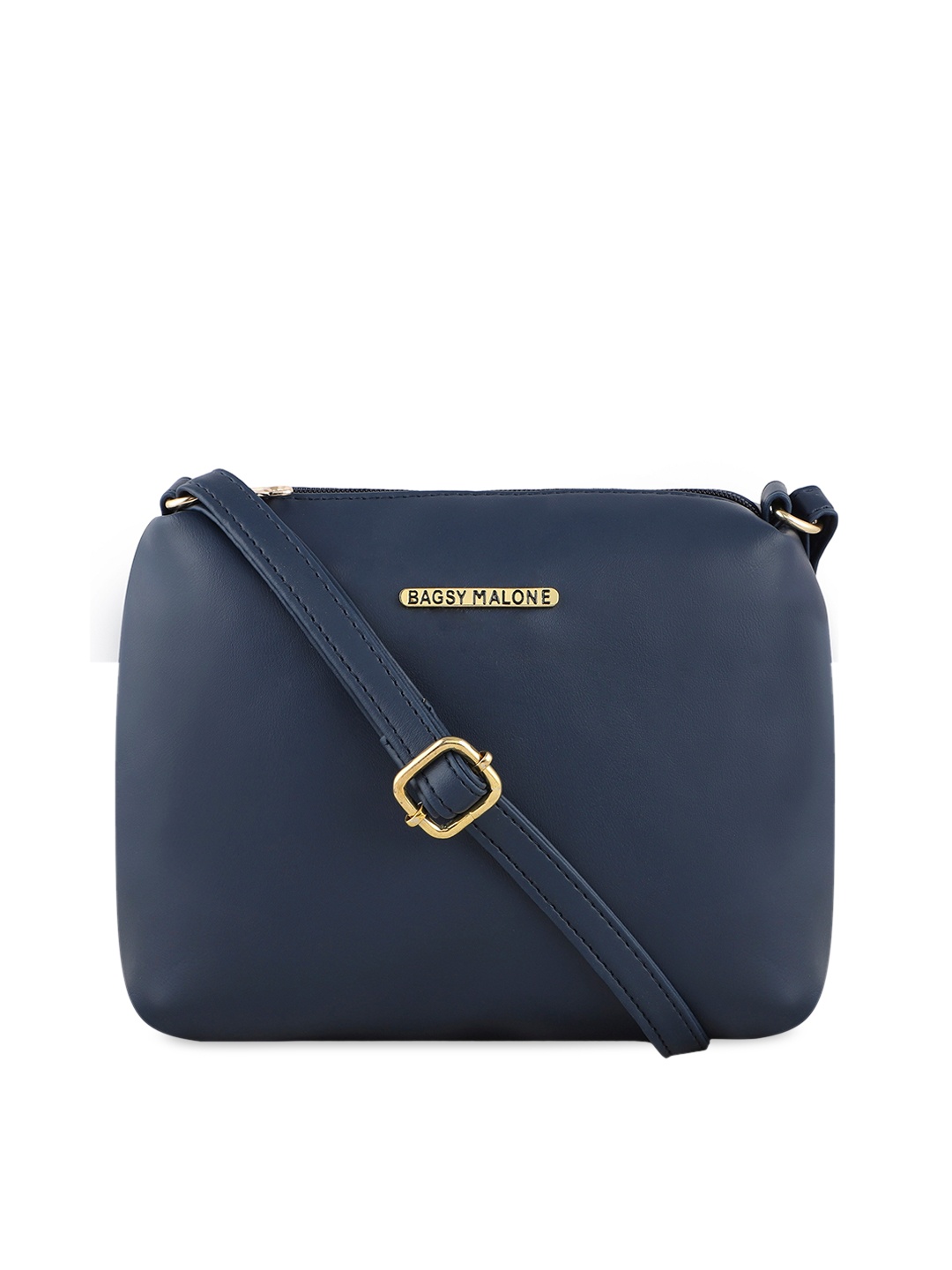 

Bagsy Malone Blue PU Structured Sling Bag