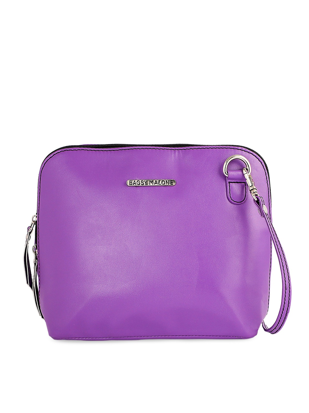 

Bagsy Malone Purple PU Structured Sling Bag