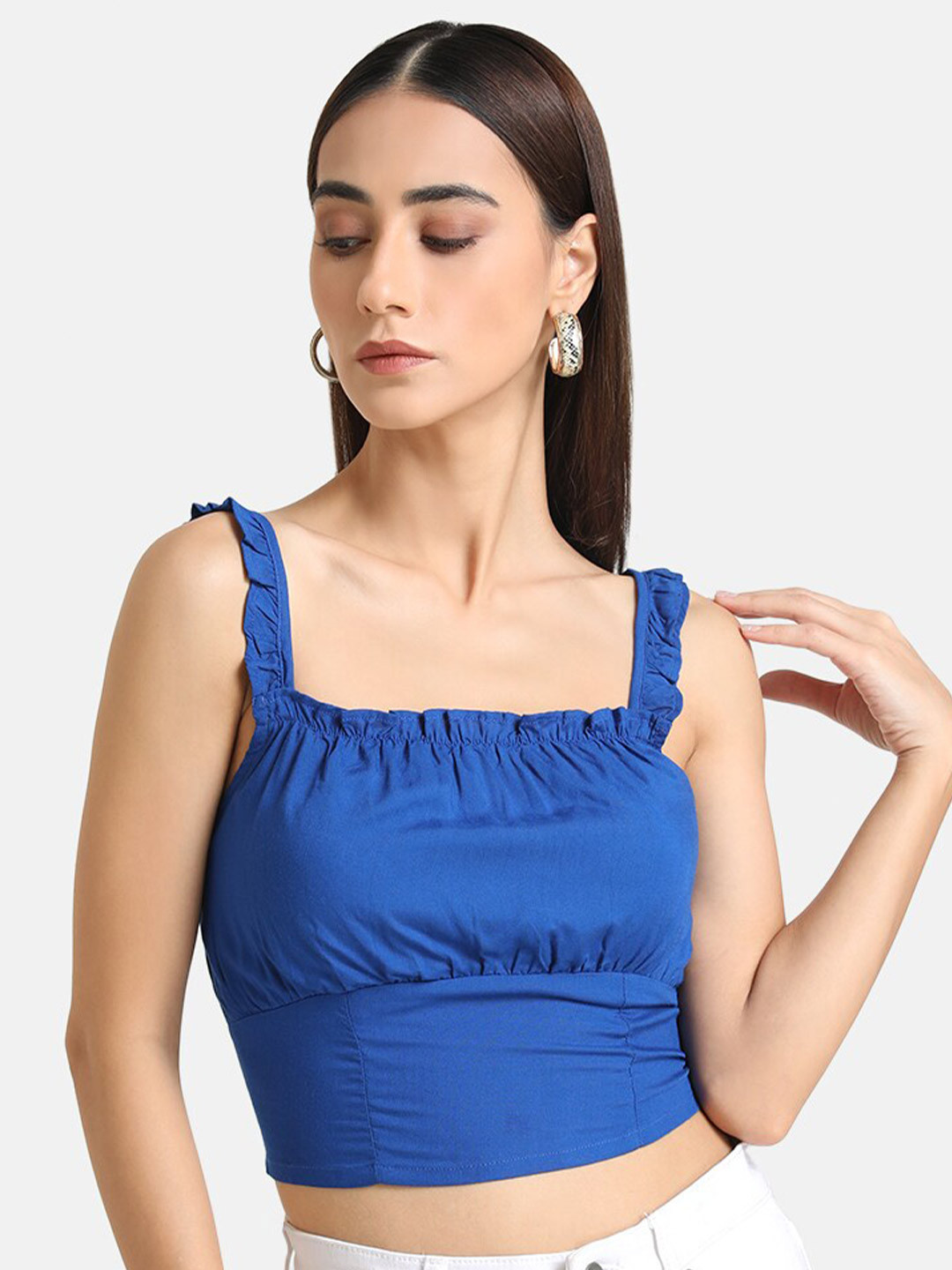 

Kazo Blue Bralette Crop Top