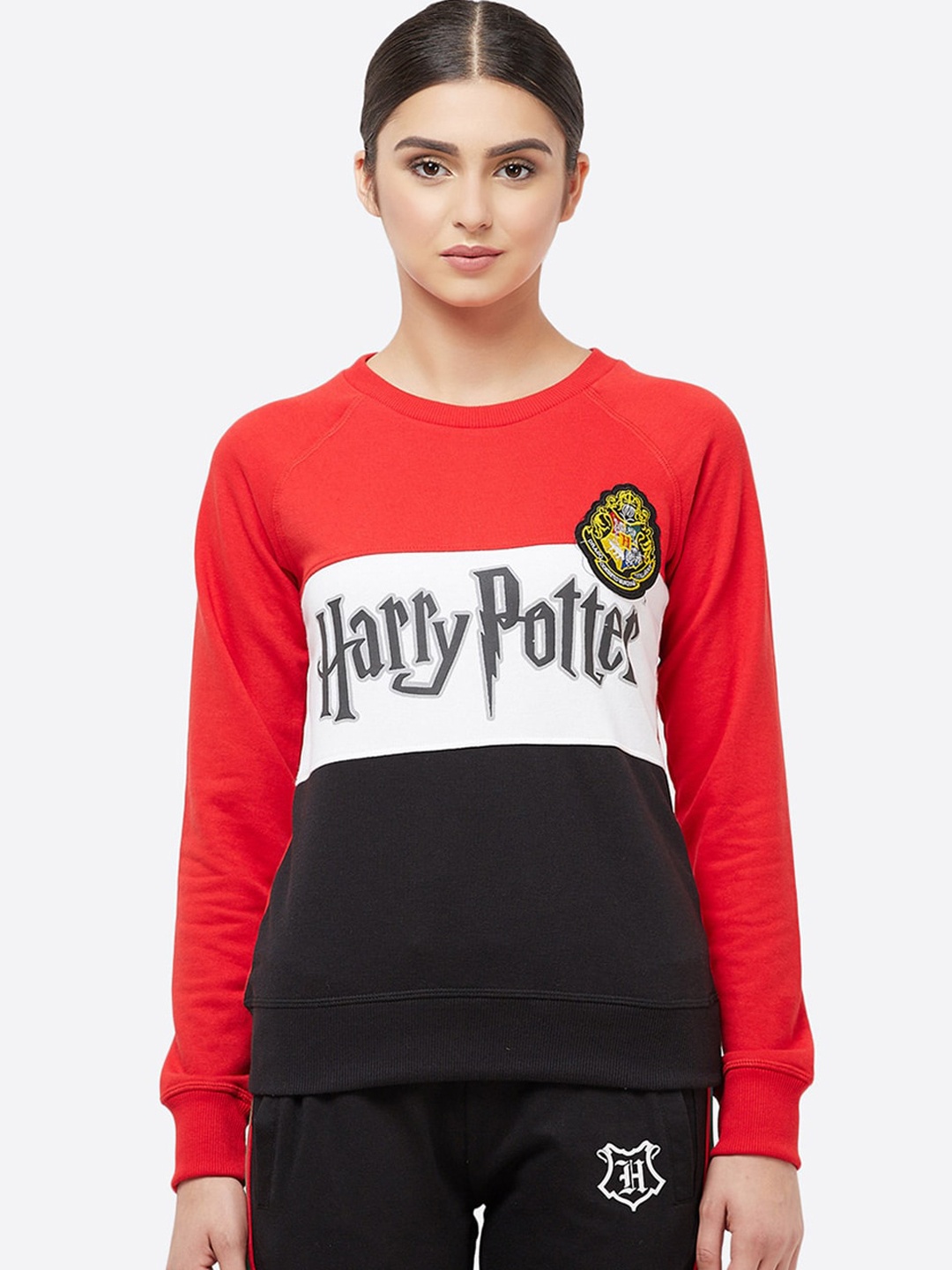 

Free Authority Women Red Harry Potter Colourblocked Sweatshirt