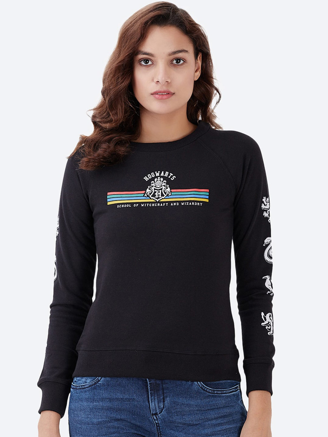 

Free Authority Women Black Harry Potter Printed Sweatshirt