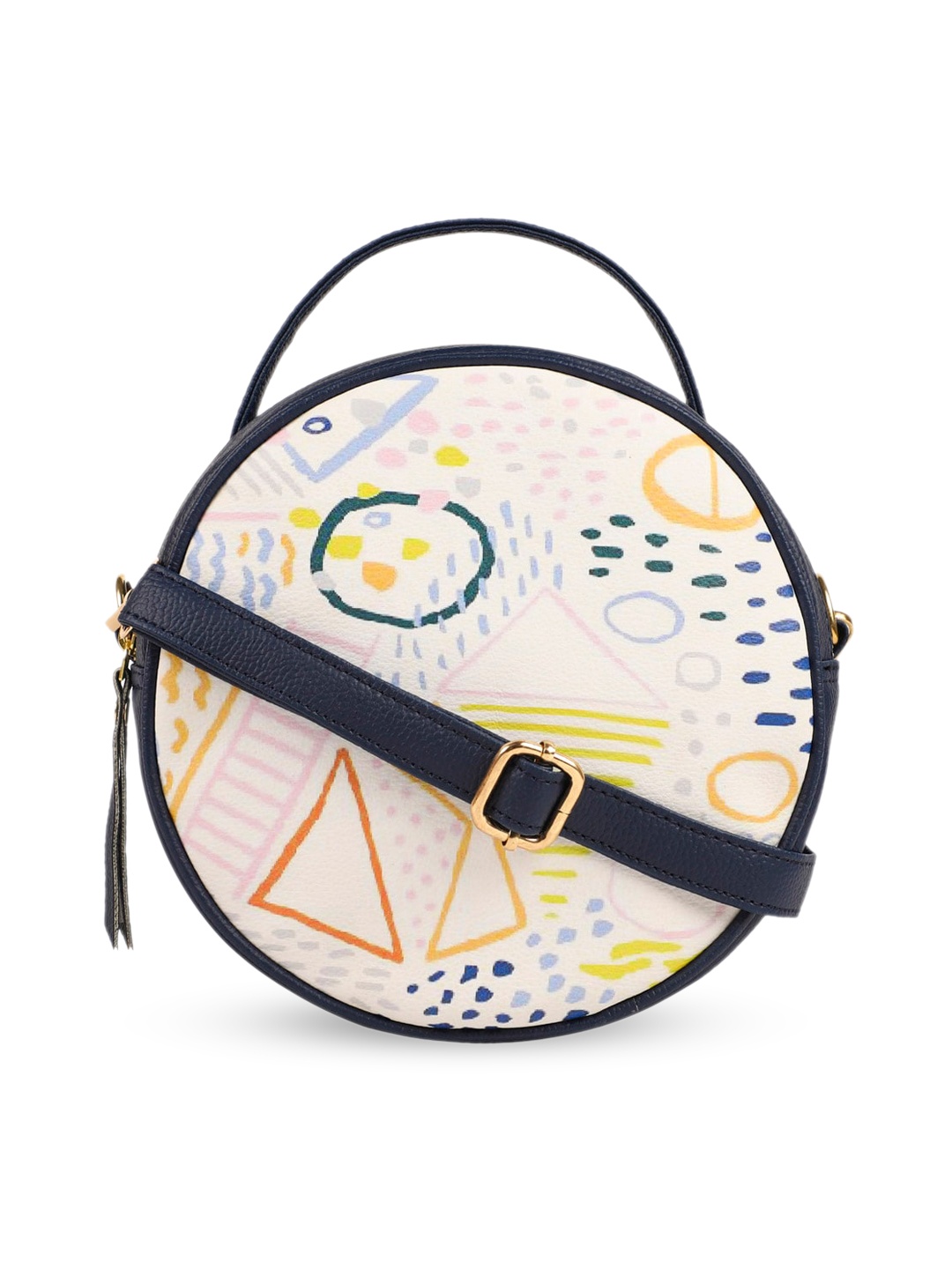 

Bagsy Malone Multicoloured Printed PU Structured Sling Bag, Multi