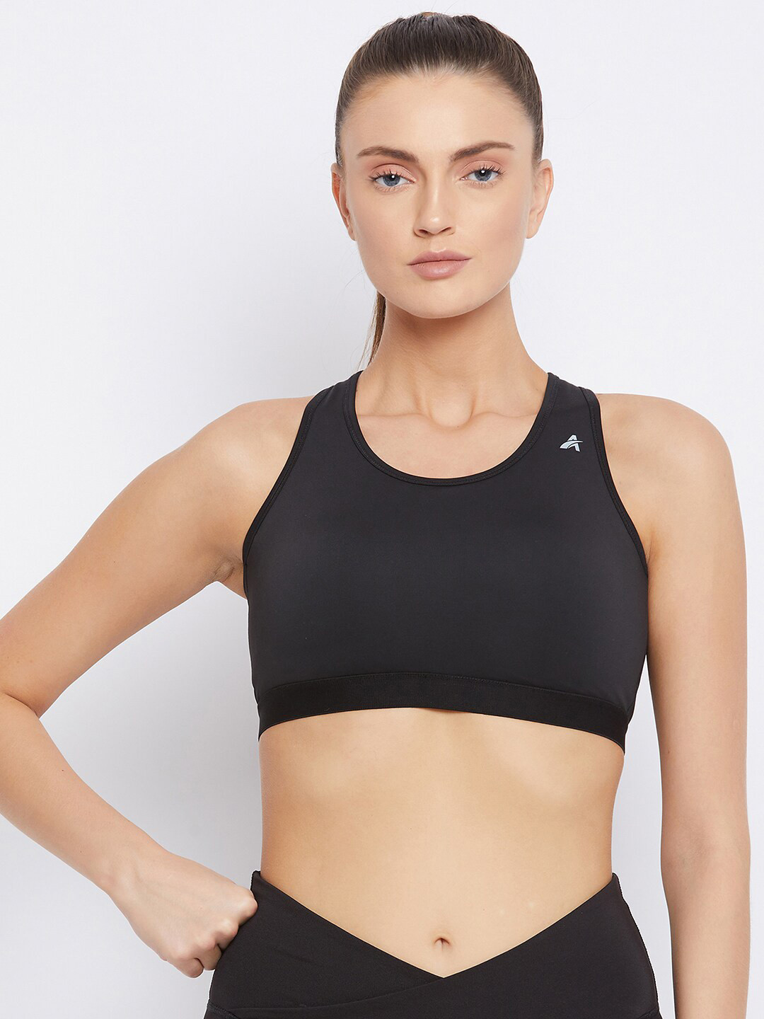 

ATHLISIS Black Workout Bra Lightly Padded
