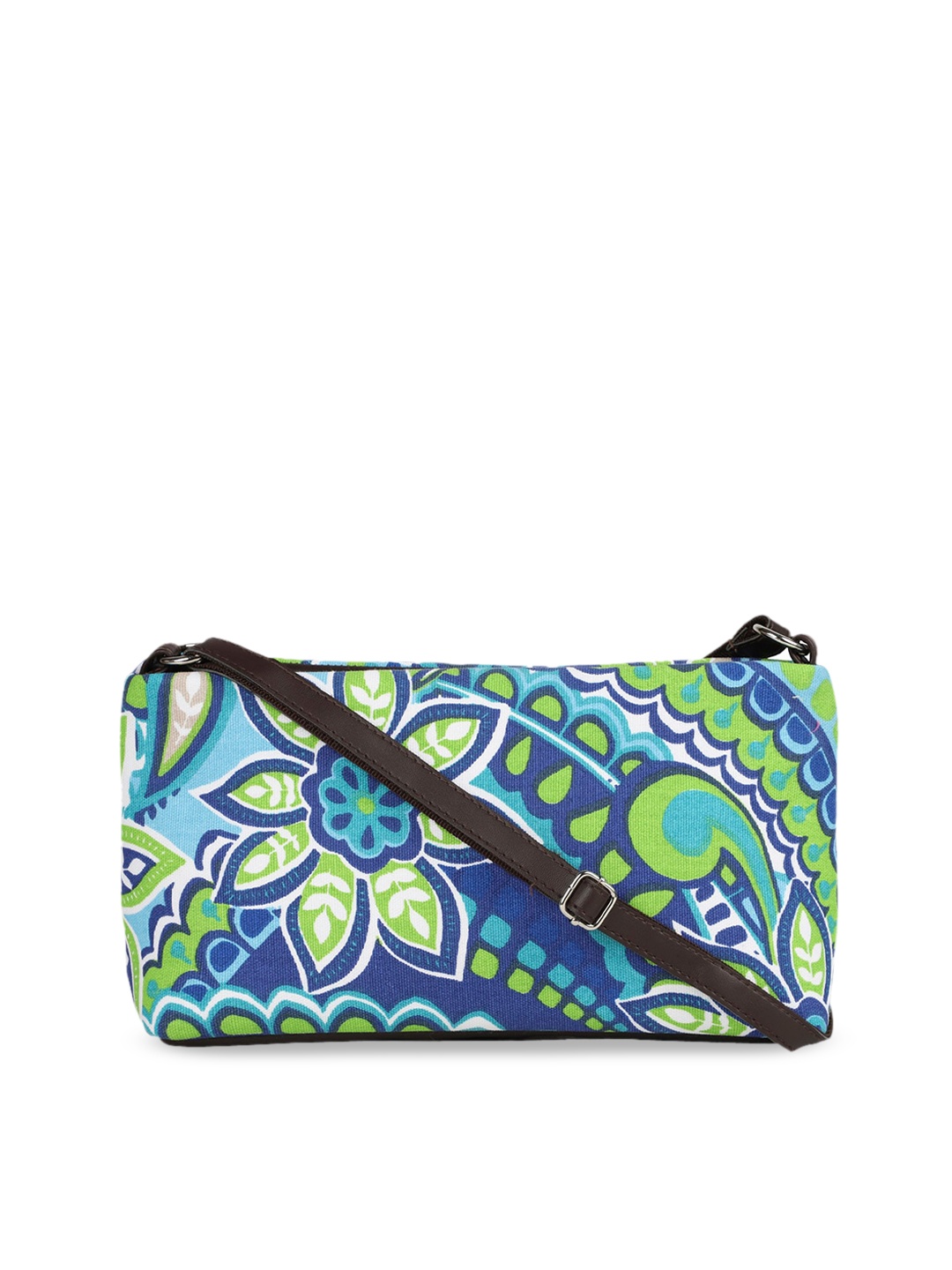 

Bagsy Malone Multicoloured Floral Printed PU Structured Sling Bag, Multi