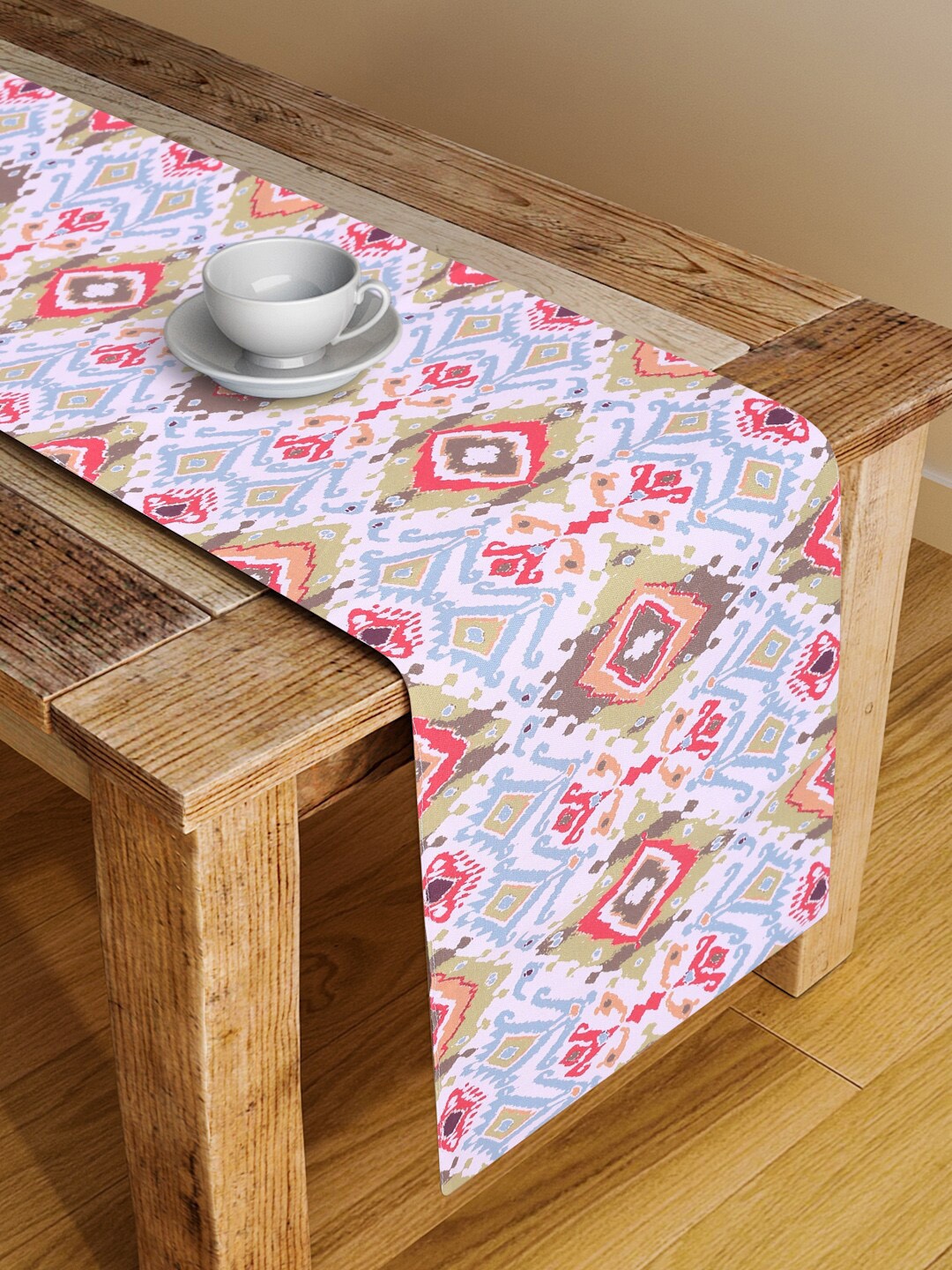 

Alina decor Blue & Green Digital Printed Table Runner
