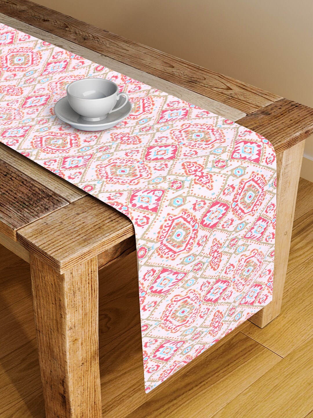 

Alina decor Red & Blue Digital Printed Table Runner