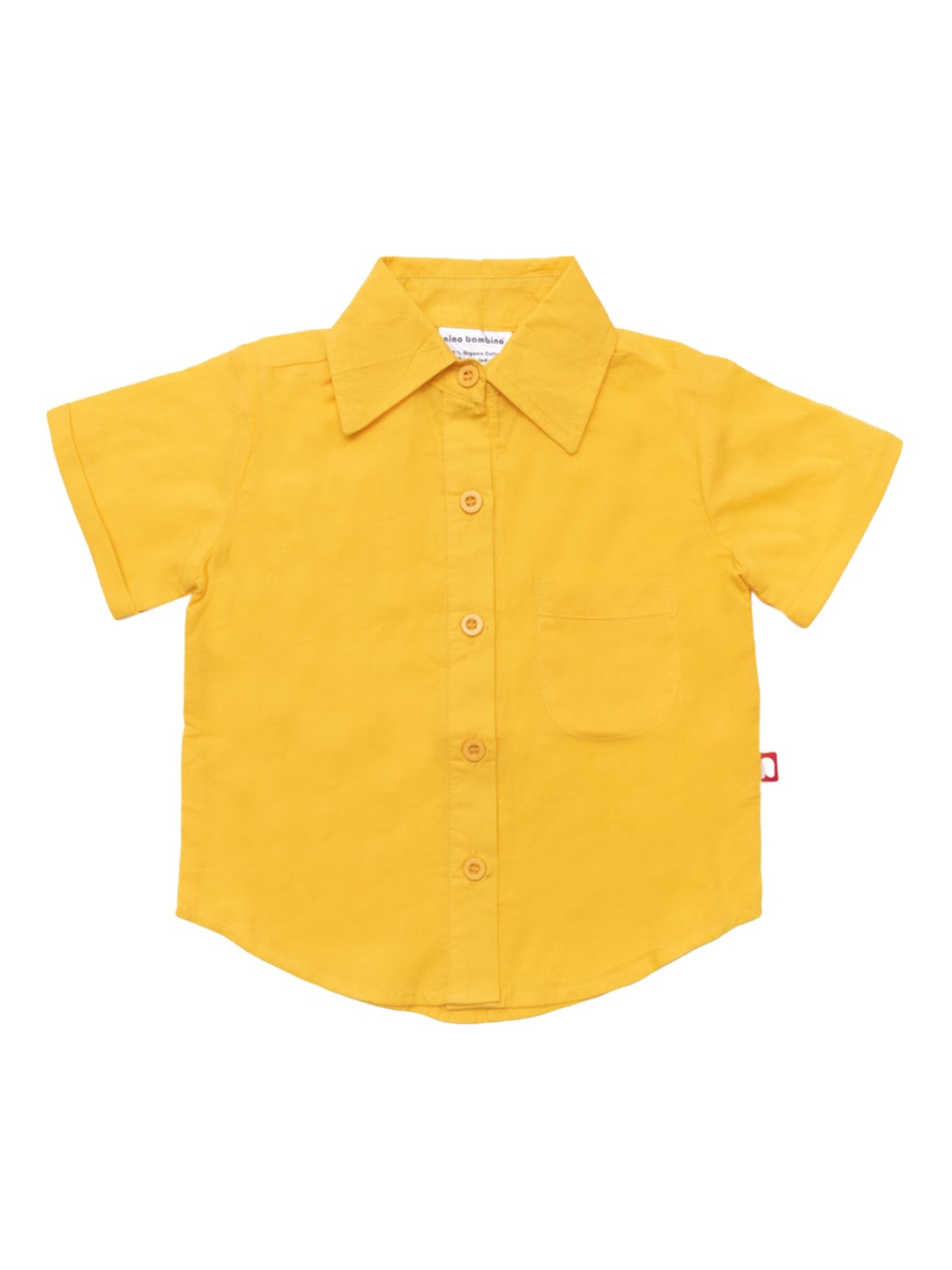 

Nino Bambino Boys Yellow Organic Cotton Casual Shirt