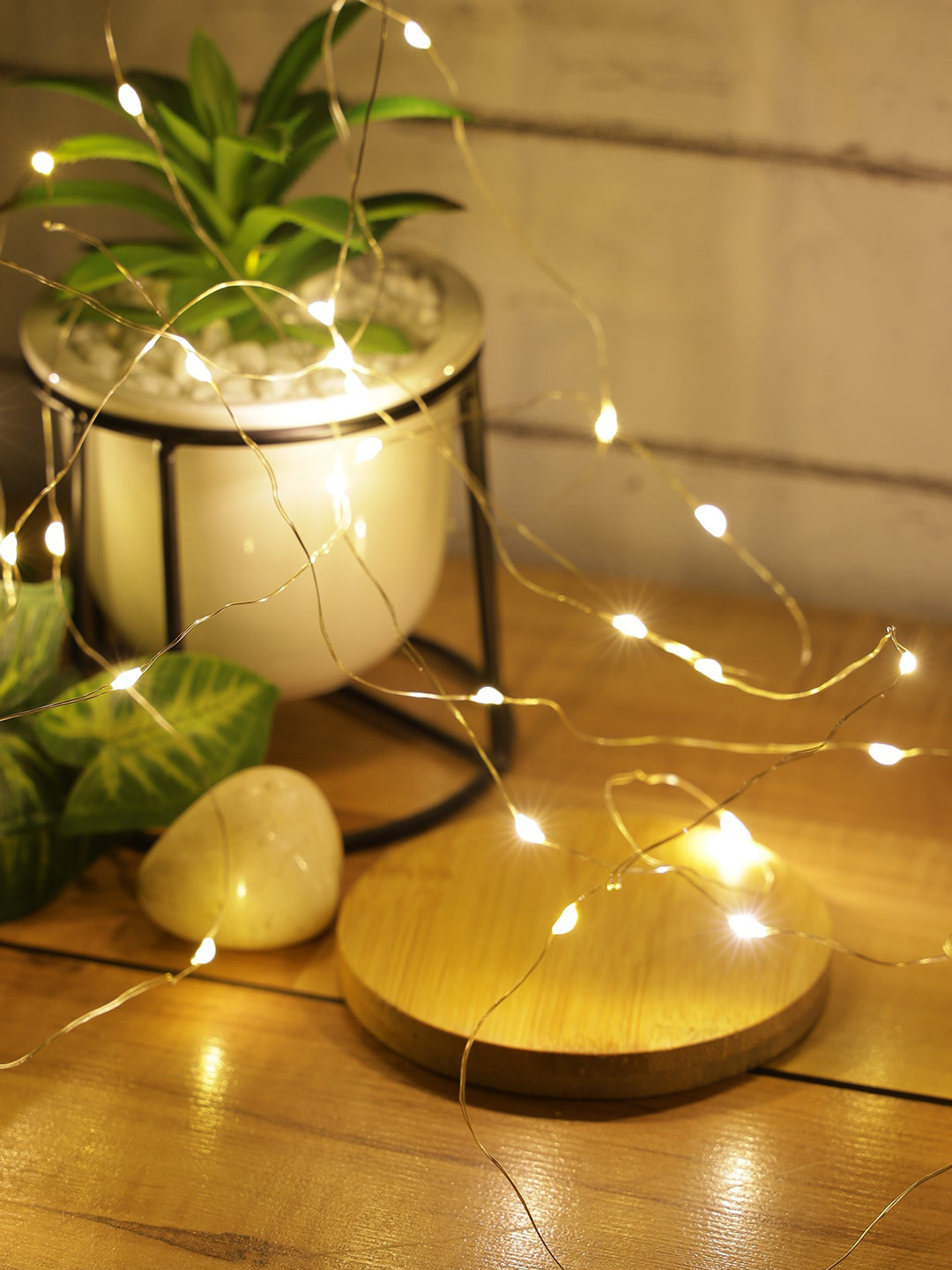 

Abode White Rice Shape Warm String Lights, Yellow