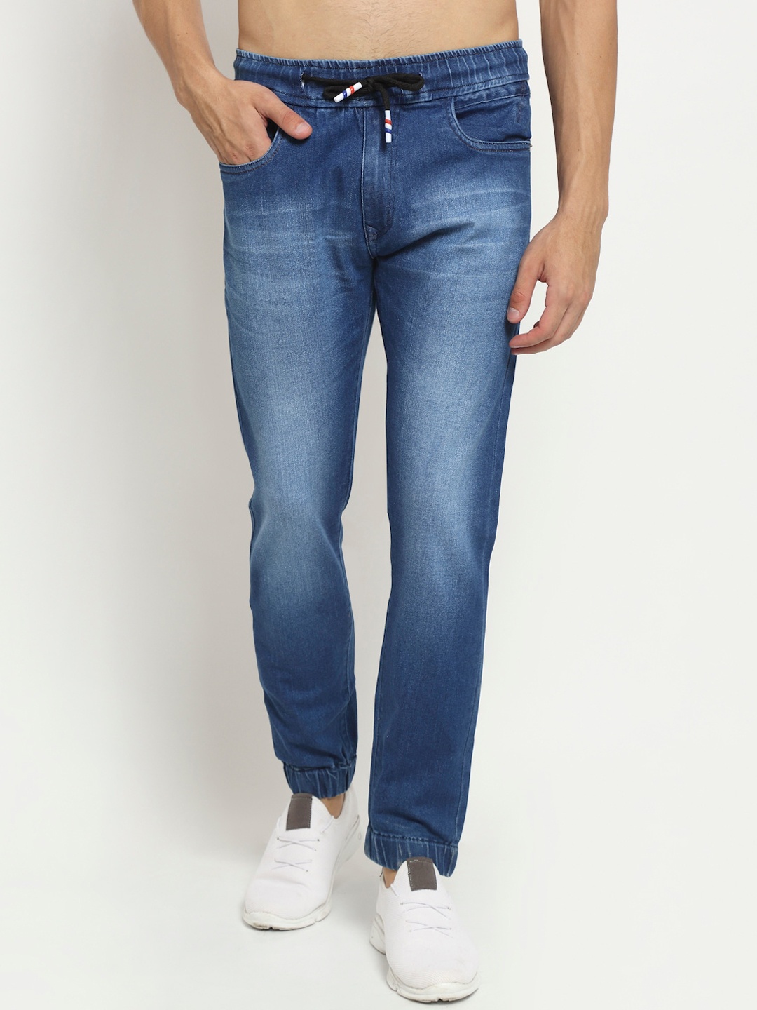 

Rodamo Men Blue Slim Fit Heavy Fade Stretchable Jeans