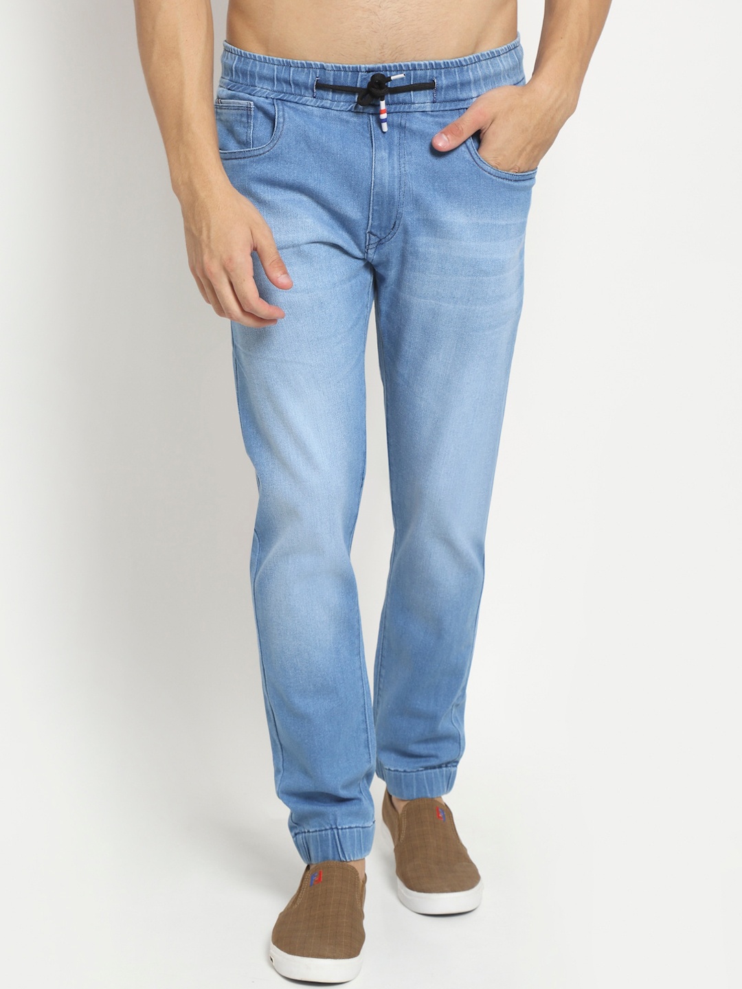 

Rodamo Men Blue Jogger Light Fade Stretchable Jeans