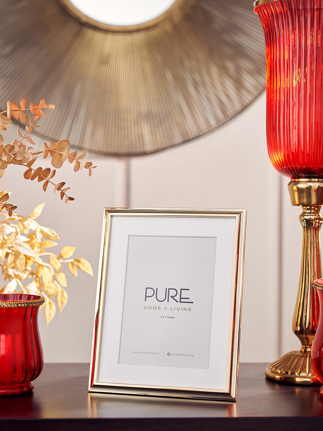 

Pure Home and Living Rose Gold-Toned Solid Table Photo Frame