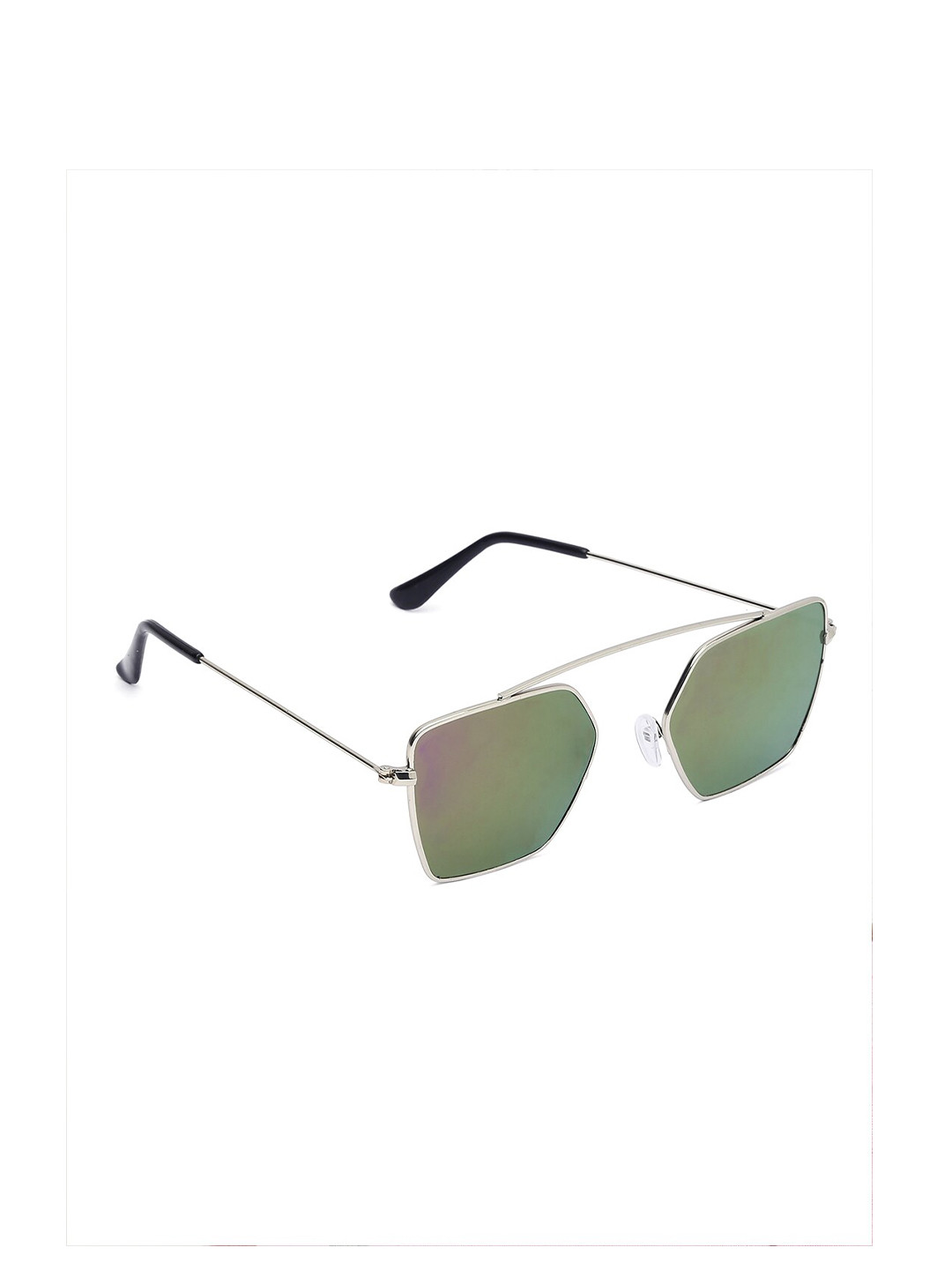 

Swiss Design Unisex Mirrored Lens & Silver-Toned Other Sunglasses UV Lens SDSG21-2255703, Green