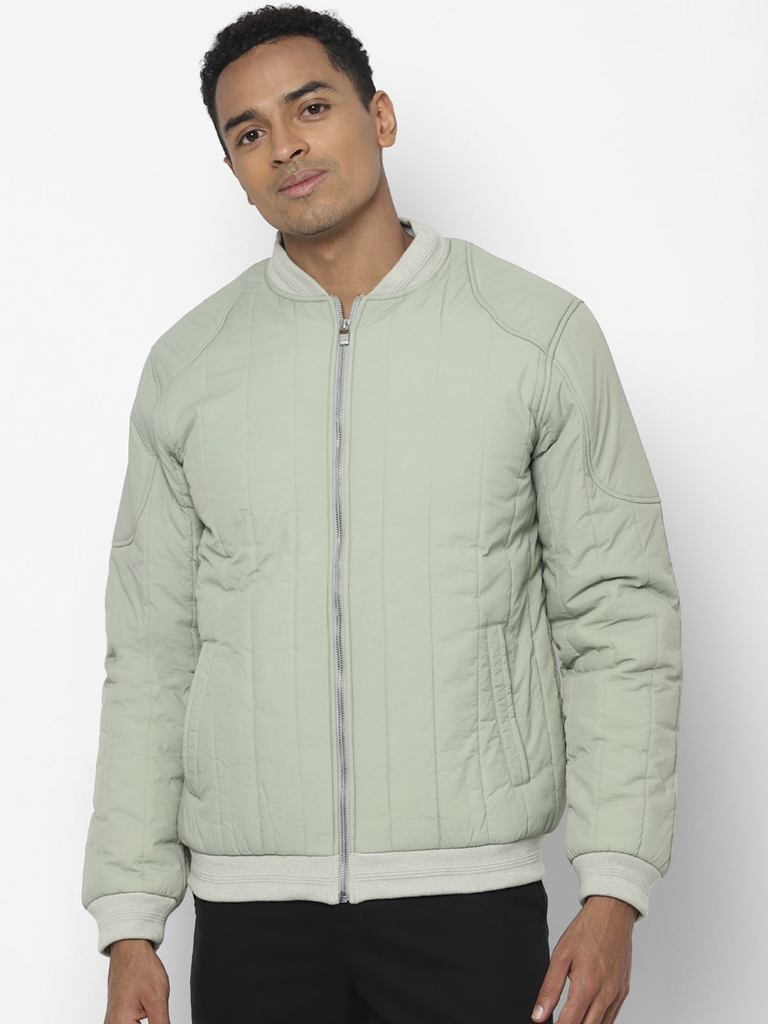 

Allen Solly Men Green Bomber Jacket