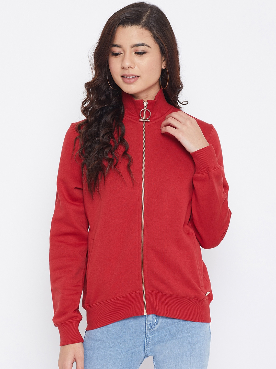

Madame Women Red Sweatshirt