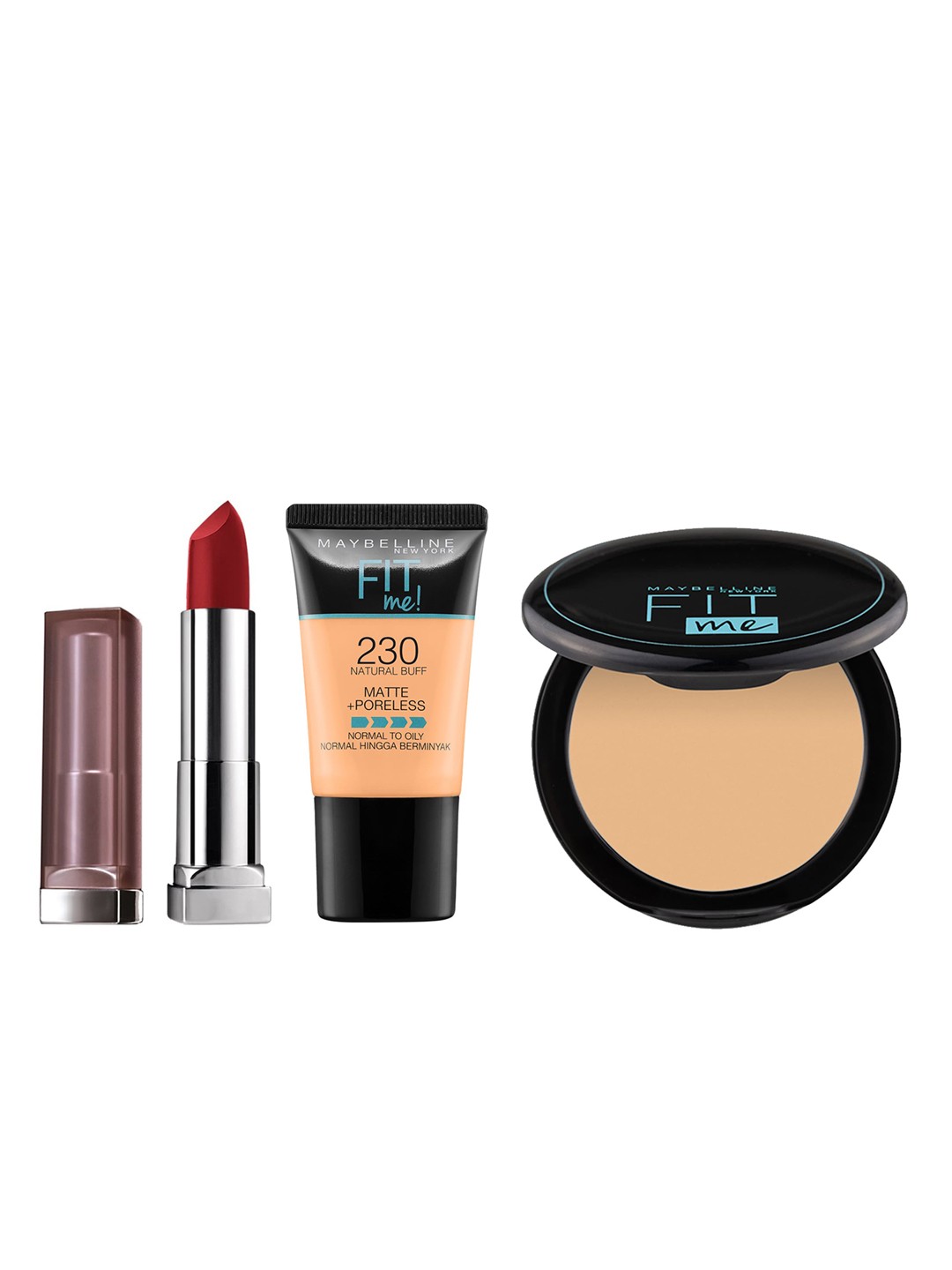

Maybelline Set of Foundation-Compact & Lipstick, Beige