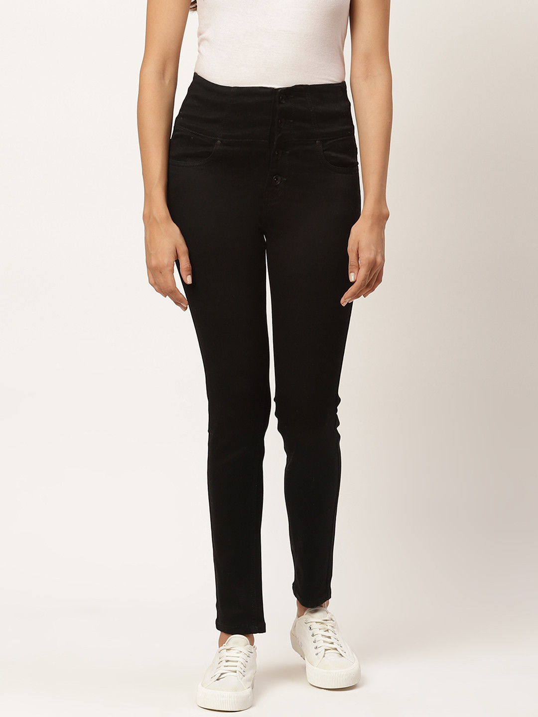 

Madame Women Black Stretchable Jeans
