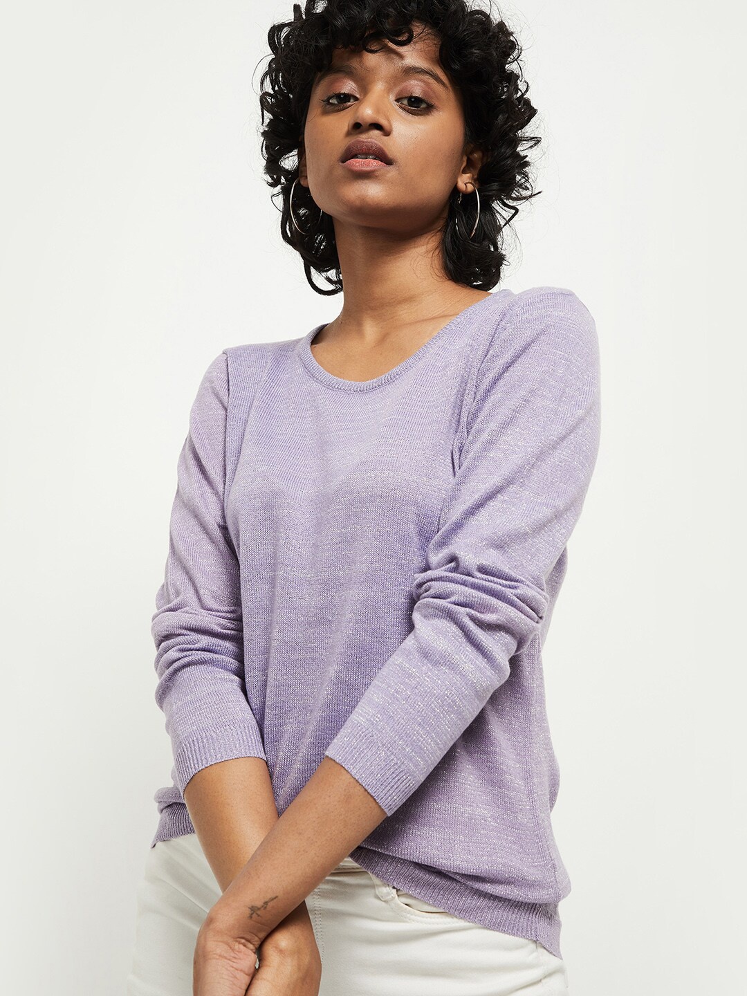 

max Women Purple Pullover