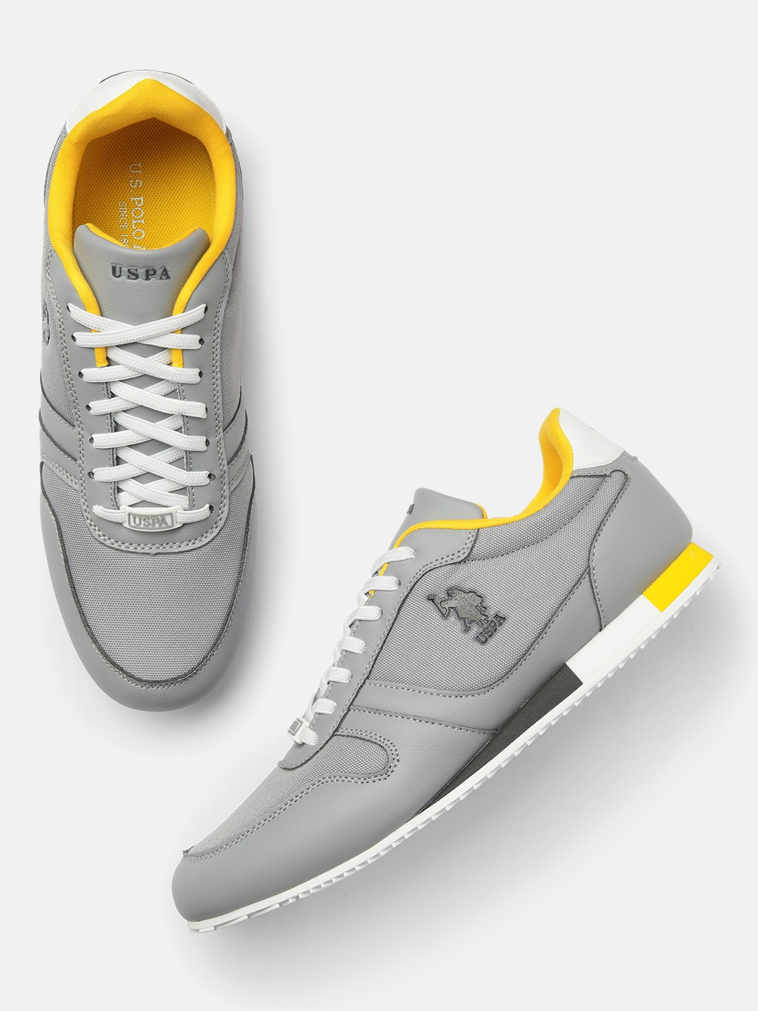 

U.S. Polo Assn. Men Grey Clemt Sneakers